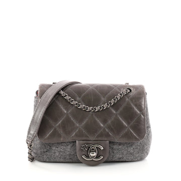 Chanel Paris-Salzburg Flap Bag Felt and Quilted Calfskin 3134502