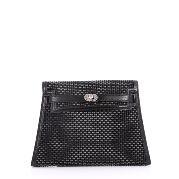 Hermes Kelly Danse Pochette Crinoline and Leather Black 3134503