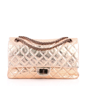 Chanel Reissue 2.55 Handbag Quilted Metallic Aged 3135501