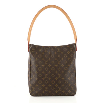 Louis Vuitton Looping Handbag Monogram Canvas GM Brown 3138402