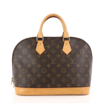 Louis Vuitton Alma Handbag Monogram Canvas PM Brown 3139604
