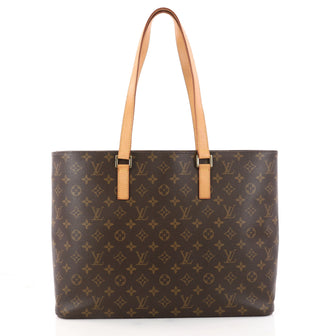 Louis Vuitton Luco Handbag Monogram Canvas Brown 3140302