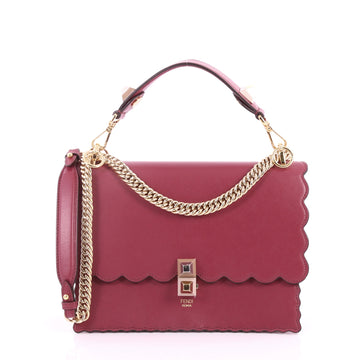 Fendi Kan I Handbag Leather Medium Pink 3140502