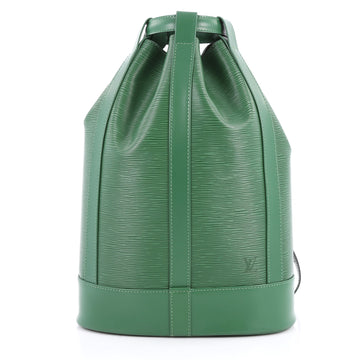Louis Vuitton Randonnee Handbag Epi Leather GM Green 3141403