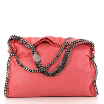 Stella McCartney Falabella Fold Over Bag Shaggy Deer Pink 3141601