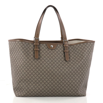 Gucci Belted Tote Diamante Coated Canvas Large Brown 3141801