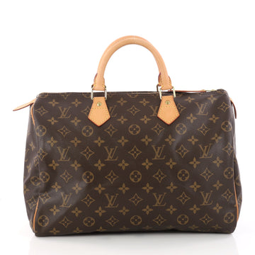 Louis Vuitton Speedy Handbag Monogram Canvas 35 3142201
