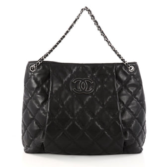 Chanel Double Stitch Hampton Shoulder Bag Quilted 3142202