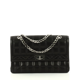 Chanel Vintage Chocolate Bar Mademoiselle Chain Flap Bag 3142901