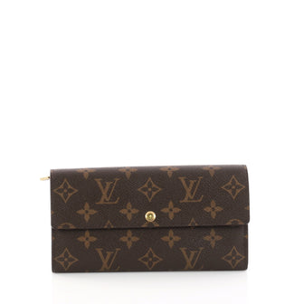 Louis Vuitton Sarah Wallet Monogram Canvas Brown 3143102