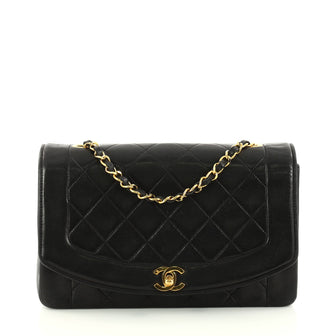 Chanel Vintage Diana Flap Bag Quilted Lambskin Medium 3143603