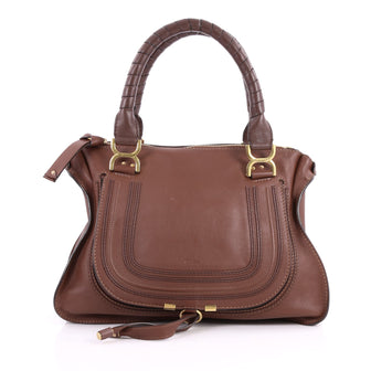Chloe Marcie Shoulder Bag Leather Medium Brown 3144503