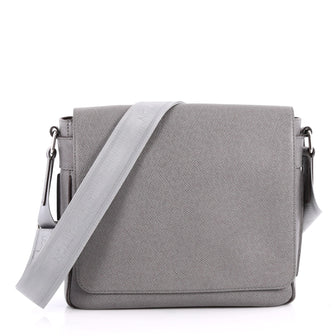 Louis Vuitton Roman Handbag Taiga Leather PM Gray 3144801