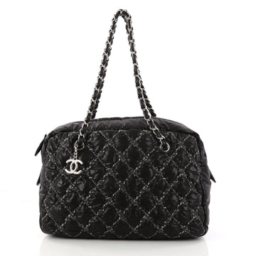 Chanel Tweed On Stitch Camera Case Bag Quilted Nylon 3144901