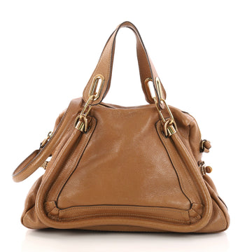 Chloe Paraty Top Handle Bag Leather Medium Brown 3145301