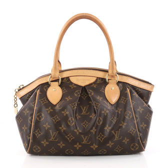 Louis Vuitton Tivoli Handbag Monogram Canvas PM Brown 3146901