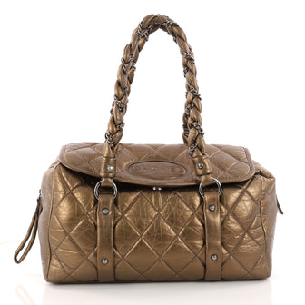 Chanel Lady Braid Flap Tote Quilted Distressed Lambskin 3147301