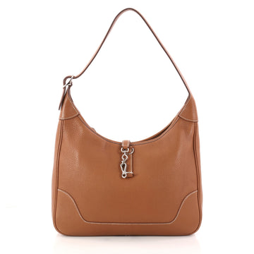 Hermes Trim II Handbag Clemence 31 Brown 3147403