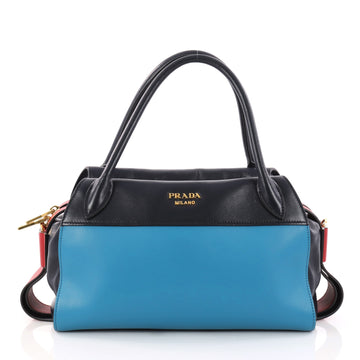 Prada Bowling Ribbon Bag City Calf Blue 3148303
