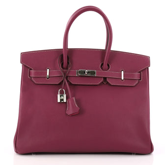 Hermes Candy Birkin Handbag Epsom 35 Purple 3150001