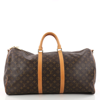 Louis Vuitton Keepall Bandouliere Bag Monogram Canvas 55 Brown 3151301