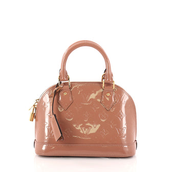Louis Vuitton Alma Handbag Monogram Vernis BB Pink 3160901