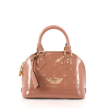 Louis Vuitton Alma Handbag Monogram Vernis BB Pink 3160901