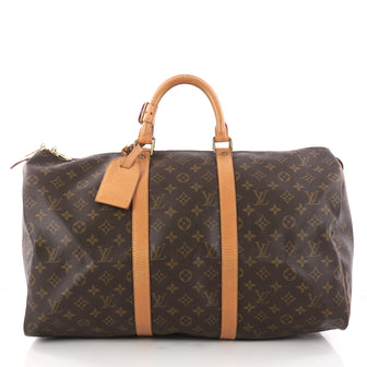 Louis Vuitton Keepall Bag Monogram Canvas 50 Brown 3162102