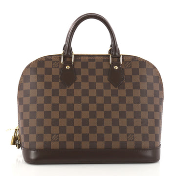 Louis Vuitton Vintage Alma Handbag Damier PM Brown 3162601