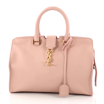 Saint Laurent Monogram Cabas Leather Small Pink 3162602