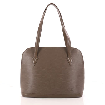 Louis Vuitton Lussac Handbag Epi Leather Gray 3162701