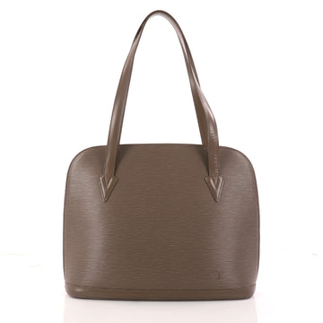 Louis Vuitton Lussac Handbag Epi Leather Gray 3162701