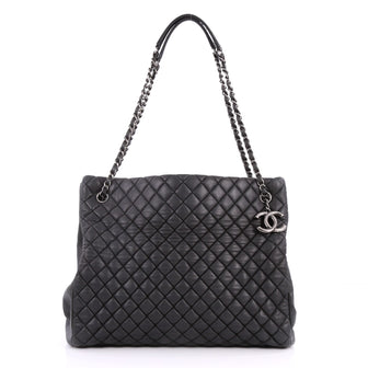 Chanel New Bubble Tote Quilted Calfskin Large Black 3163501