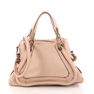 Chloe Paraty Top Handle Bag Leather Medium Pink 3164102