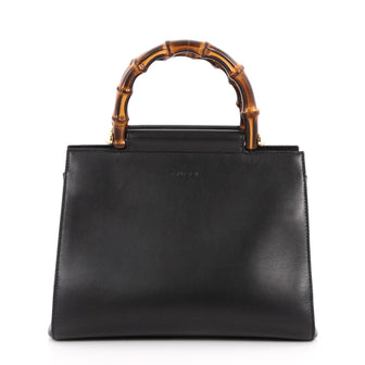Gucci Nymphaea Tote Leather Small Black 3164103