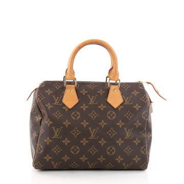 Louis Vuitton Speedy Handbag Monogram Canvas 25 Brown 3164303