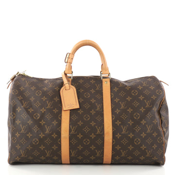 Louis Vuitton Keepall Bag Monogram Canvas 50 Brown 3164502