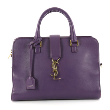 Saint Laurent Monogram Cabas Leather Small Purple 3165101