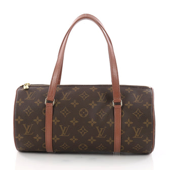 Louis Vuitton Papillon Handbag Monogram Canvas 30 Brown 3165501