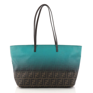  Fendi Roll Tote Ombre Zucca Coated Canvas Large Brown 3167004