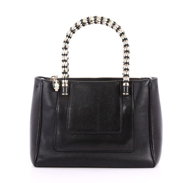 Bvlgari Serpenti Double Zip Tote Leather and Python 3168302