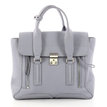 3.1 Phillip Lim Pashli Satchel Leather Medium Blue 3170401