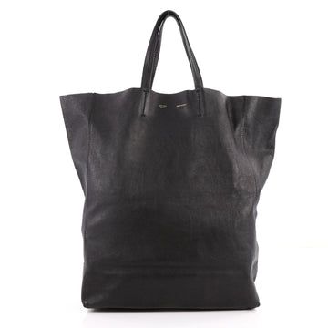Celine Vertical Cabas Tote Leather Large Black 3170802
