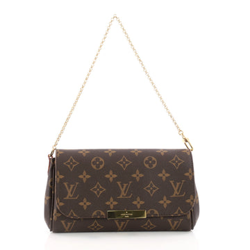Louis Vuitton Favorite Handbag Monogram Canvas PM Brown 3173601