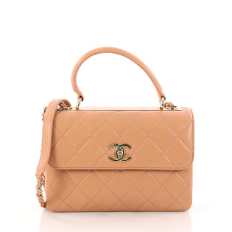 Chanel Trendy CC Top Handle Bag Quilted Lambskin Small Pink 3173901