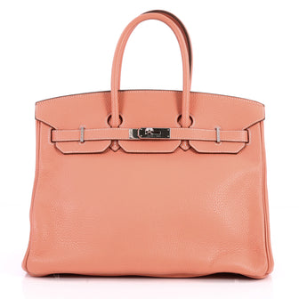 Hermes Birkin Handbag Pink Clemence with Palladium 3173902