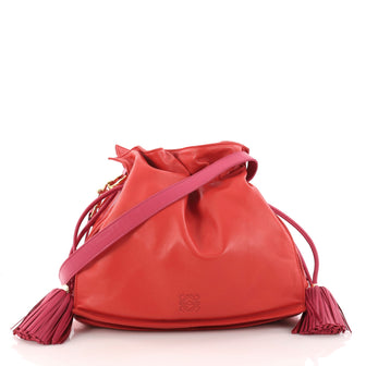 Loewe Flamenco Bag Leather Medium Red 3174602