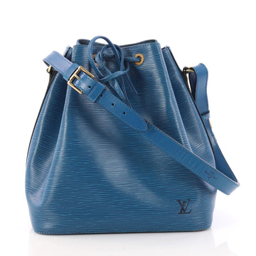 Louis Vuitton Petit Noe Handbag Epi Leather Blue 3174903