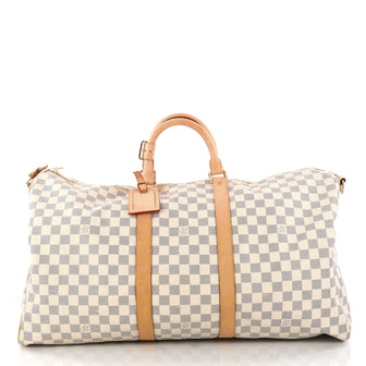 Louis Vuitton Keepall Bandouliere Bag Damier 55 White 3175203