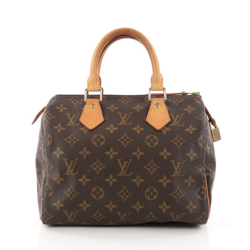Louis Vuitton Speedy Handbag Monogram Canvas 25 Brown 3176501